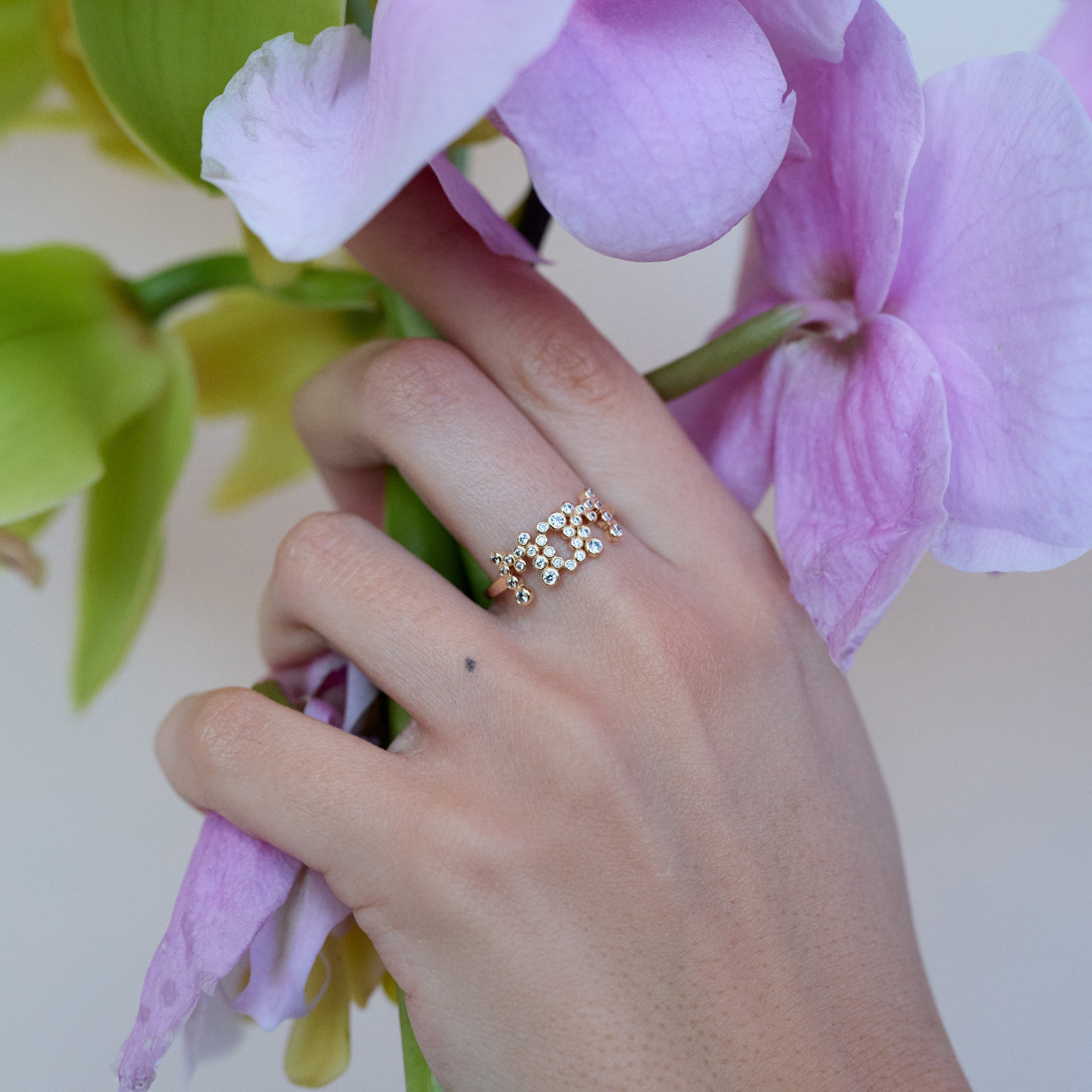 Maria Black Mom Collet ring 500519YG