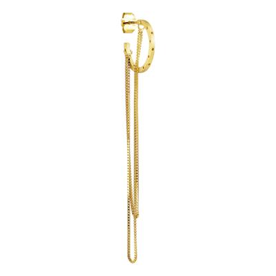 Jane Kønig Orbis Chain Hoop ørering OCH-SS25-G