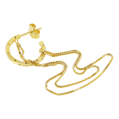 Jane Kønig Orbis Chain Hoop ørering OCH-SS25-G