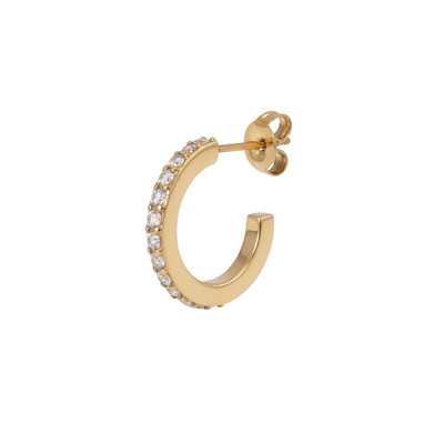 Jane Kønig Olympia Hoop with stones ørering OHS10-SS26-SS-G