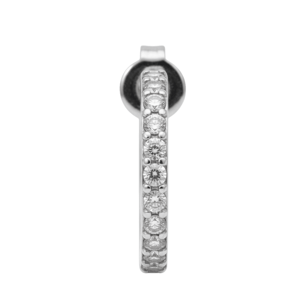 Jane Kønig Olympia Hoop with stones ørering OHS10-SS26-SS-S
