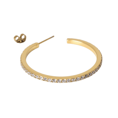 Jane Kønig Olympia Hoop with stones ørering OHS27-SS26-SS-G
