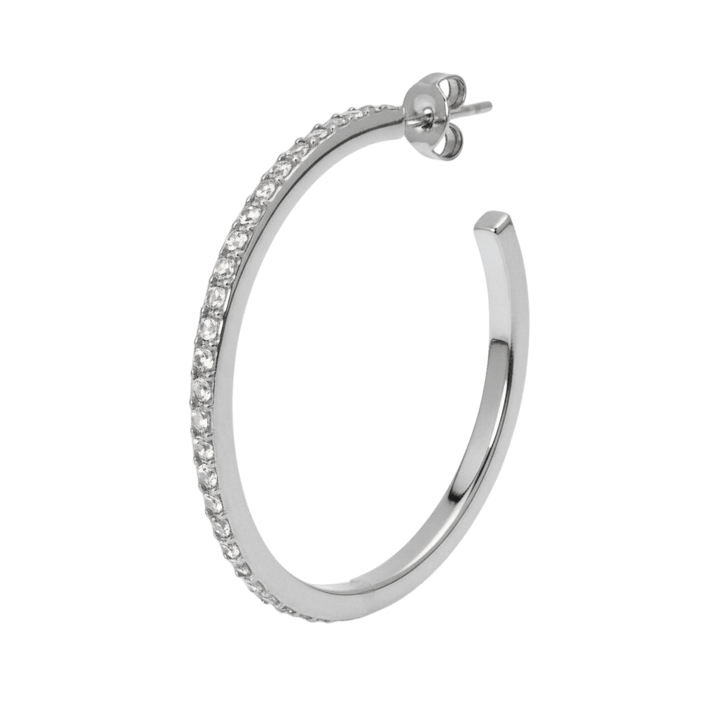 Jane Kønig Olympia Hoop with stones ørering OHS27-SS26-SS-S