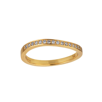 ByBiehl Ocean Flow Sparkle Band ring 5-4203A-GP