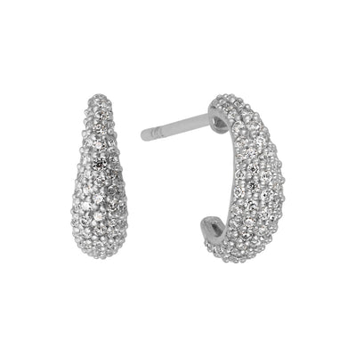ByBiehl Ocean Flow Sparkle Hoops Small øreringe 4-4204-R