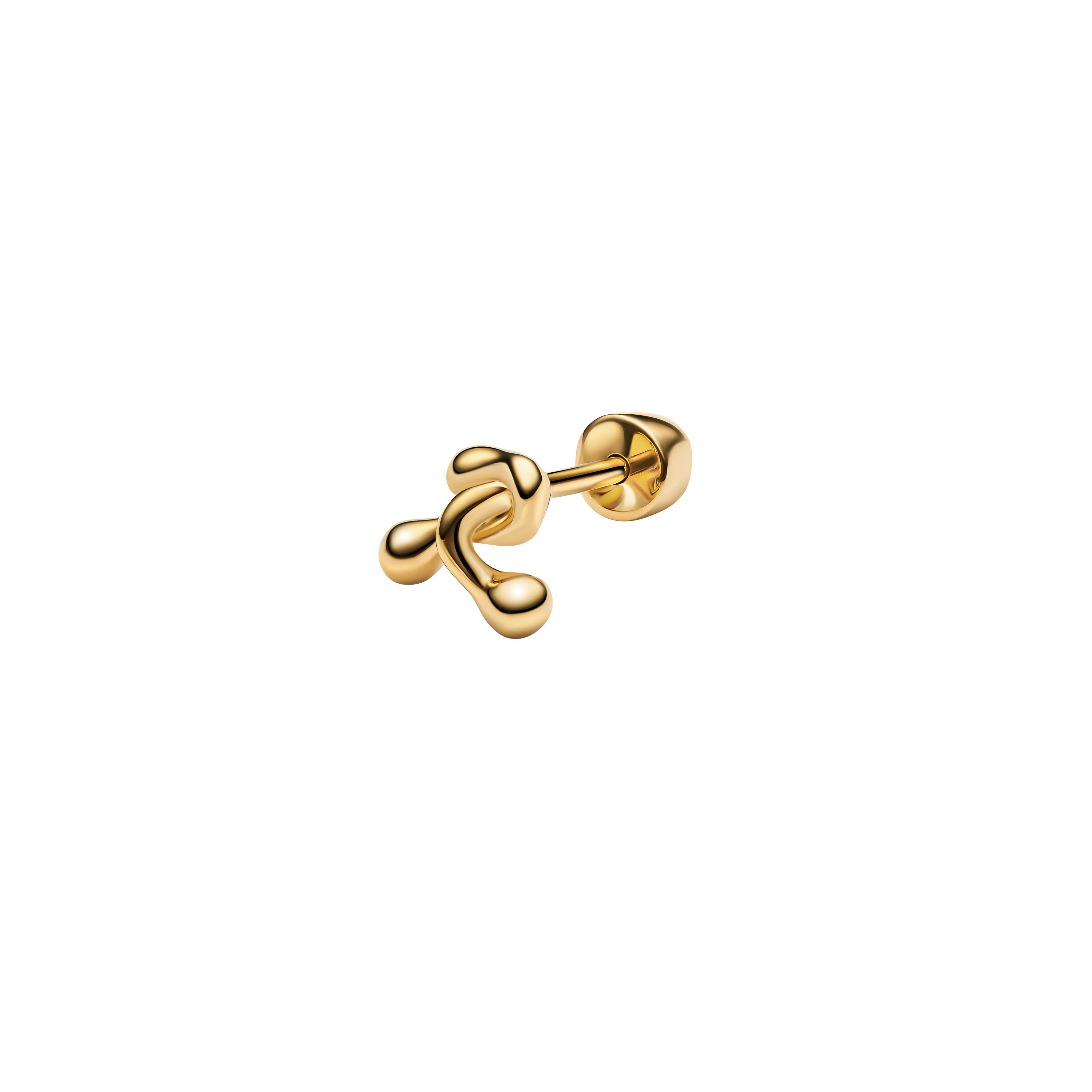 Maria Black Puff Ball ørering 100978YG