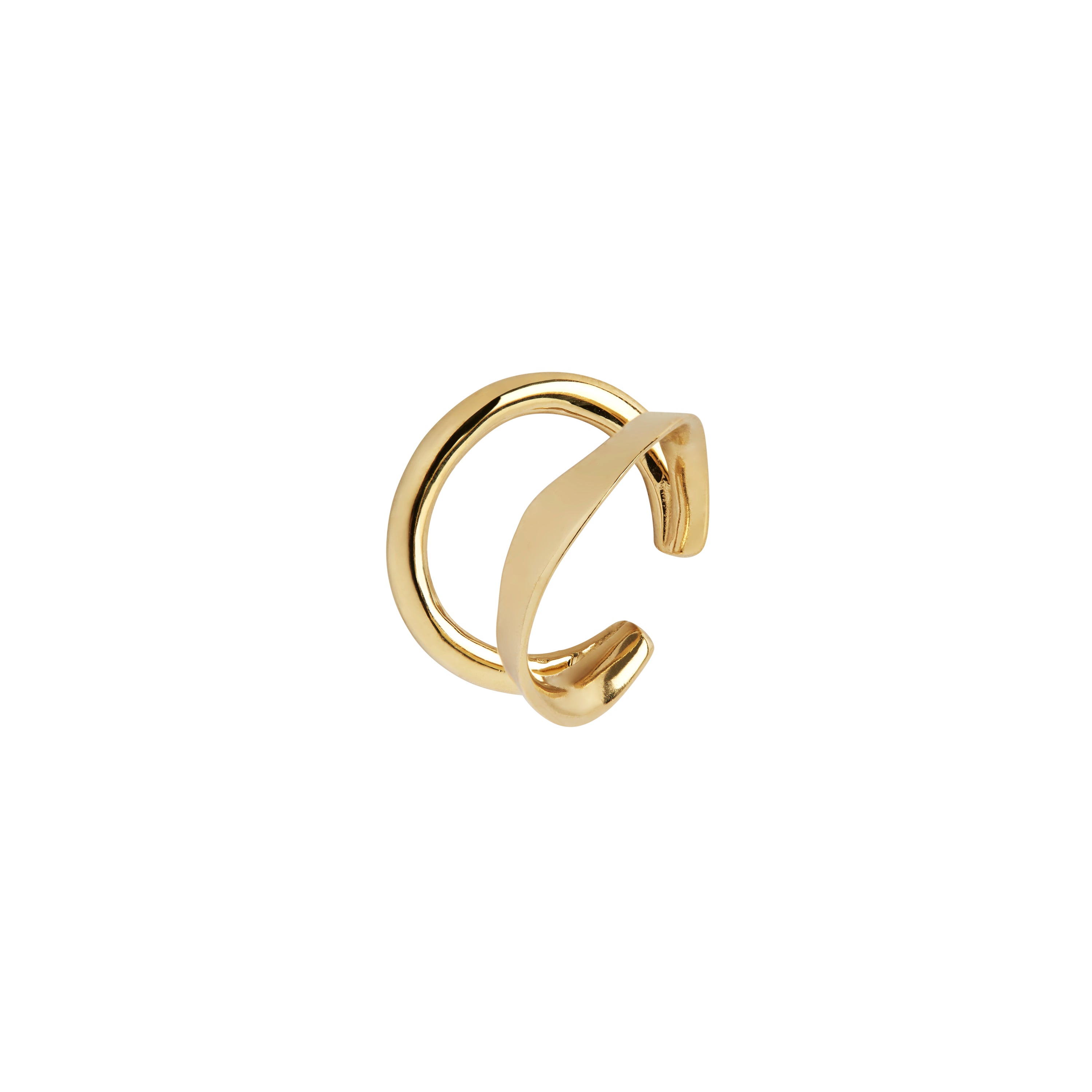 Maria Black Ripples Earcuff 200133YG