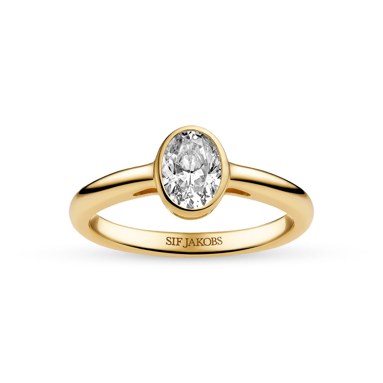 Sif Jakobs Sardinien Ovale Piccolo ring SJ-R2795-CZ-YG