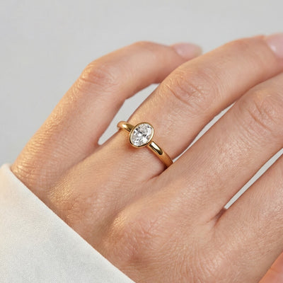 Sif Jakobs Sardinien Ovale Piccolo ring SJ-R2795-CZ-YG