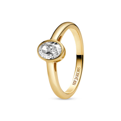 Sif Jakobs Sardinien Ovale Piccolo ring SJ-R2795-CZ-YG