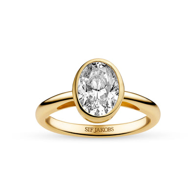 Sif Jakobs Sardinien Ovale ring SJ-R2796-CZ-YG