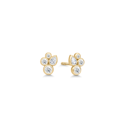 Julie Sandlau Treasure Mini øreringe ST337 GD CZ