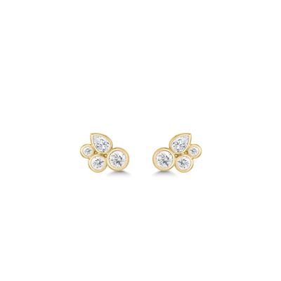 Julie Sandlau Treasure Mini øreringe ST337 GD CZ