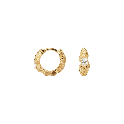 Camille Brinch Lille Flare Zebra Hoops øreringe SFZH-FG