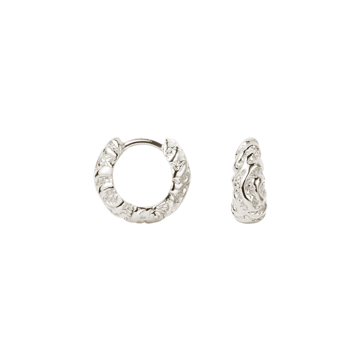 Camille Brinch Lille Zebra Hoops øreringe SZH
