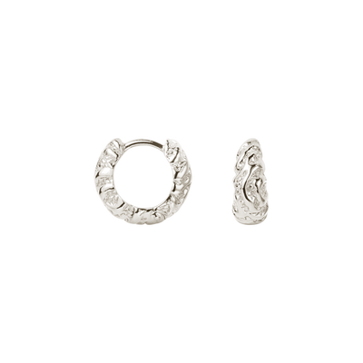 Camille Brinch Lille Zebra Hoops øreringe SZH