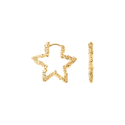 Camille Brinch Star Sparkly Hoop øreringe STSPH-FG