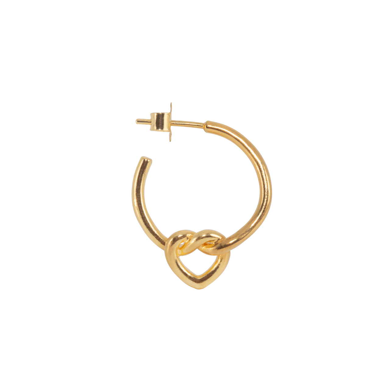 Jane Kønig Tied Heart Hoop ørering THH-AW25-G