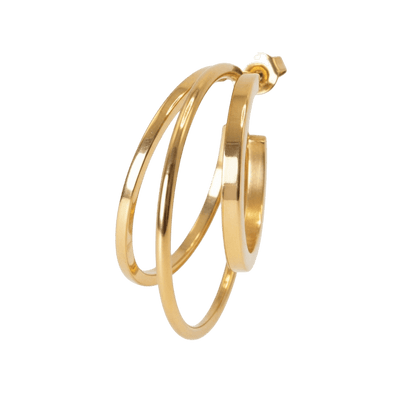 Jane Kønig Olympia Triple Hoop ørering TOH-SS26-SS-G