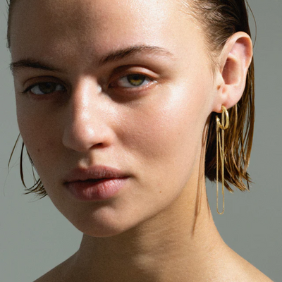 Jane Kønig Orbis Chain Hoop ørering OCH-SS25-G