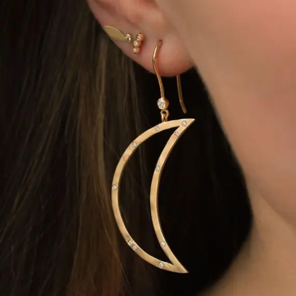 STINE A Jewelry Big Bella Moon ørering 1260-02