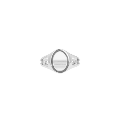 IX Studios Mini Oval Simple Signet ring DMN0299SLOL