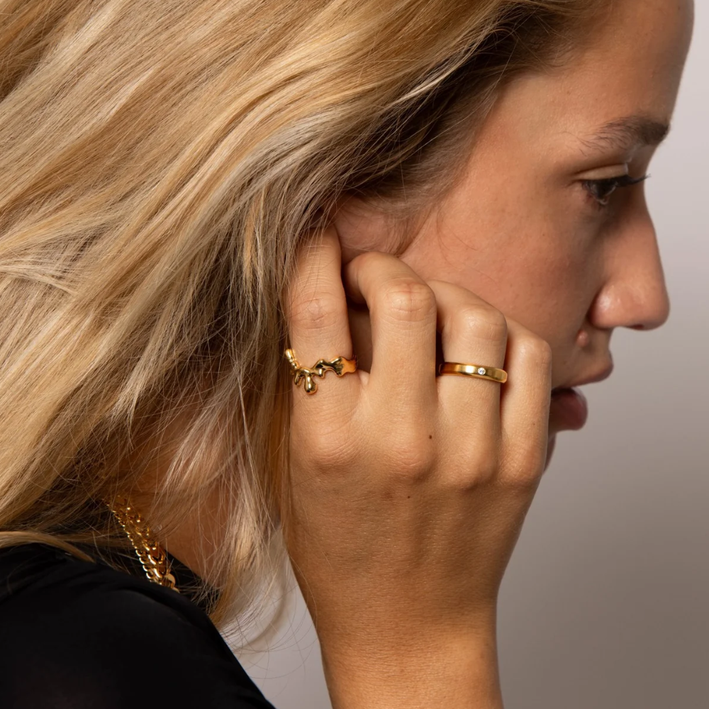 IX Studios Ice Theo ring DMN0341GD