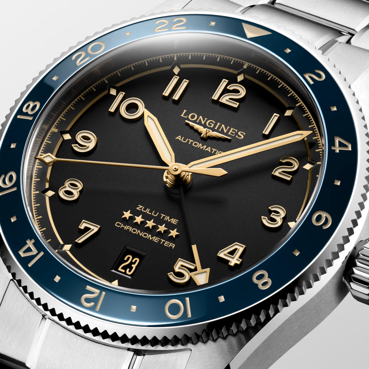 Longines Spirit Zulu Time 39mm L3.802.4.60.6