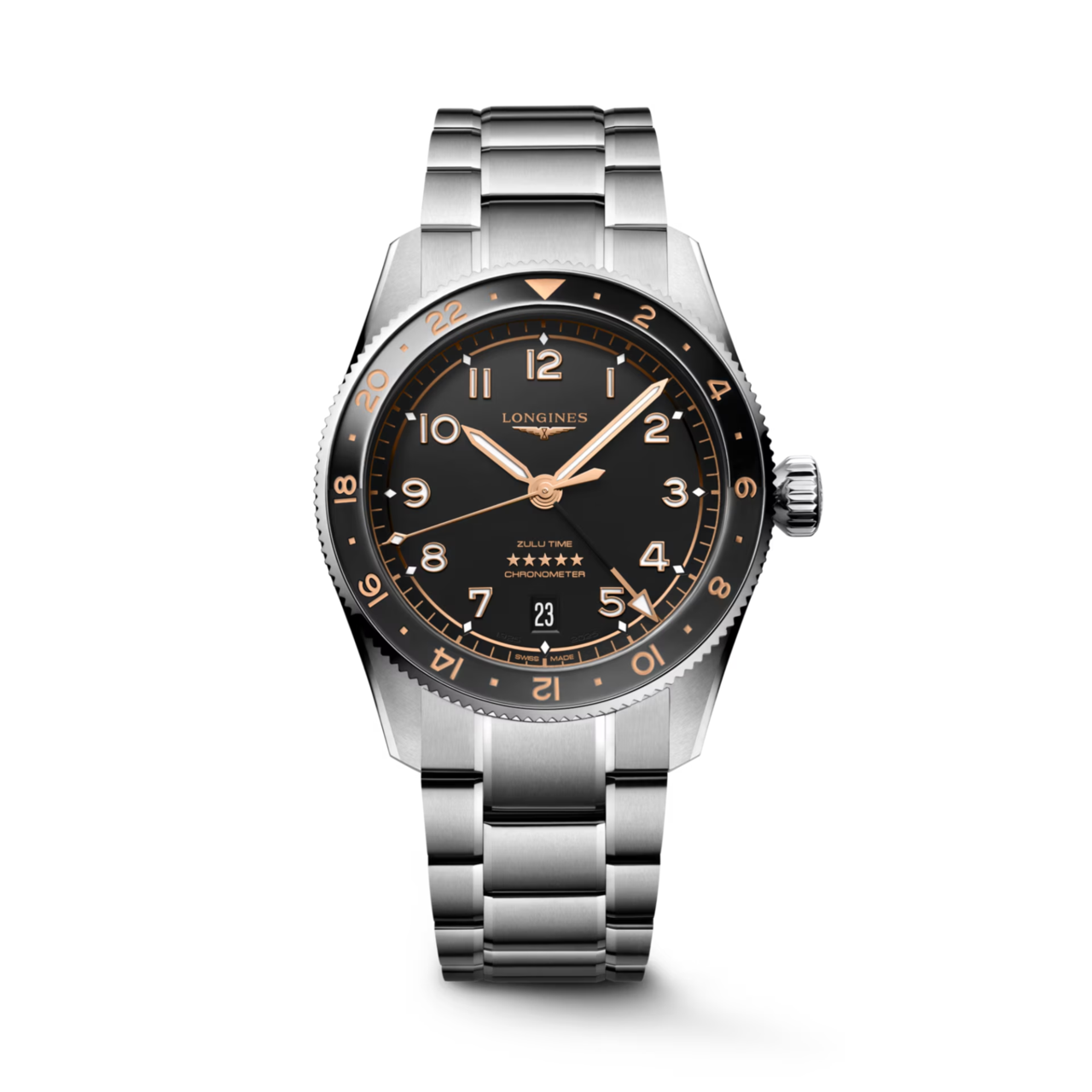Longines Spirit Zulu Time 39mm L3.802.4.50.6