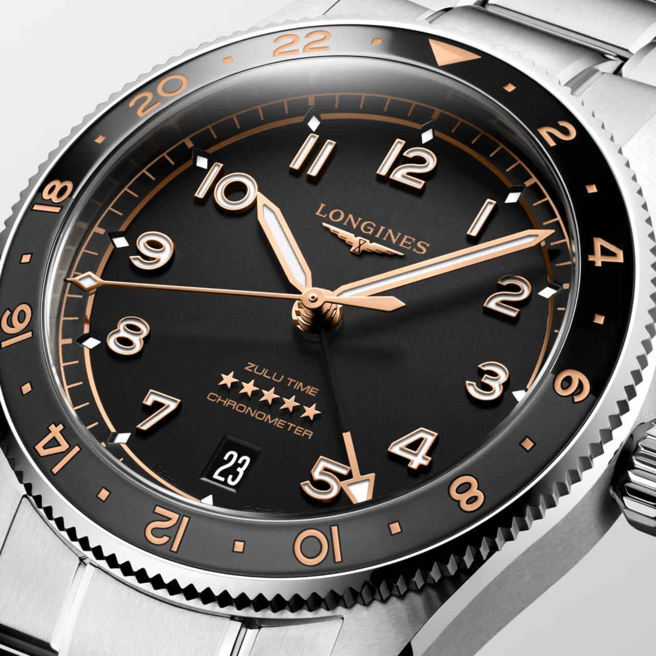 Longines Spirit Zulu Time 39mm L3.802.4.50.6