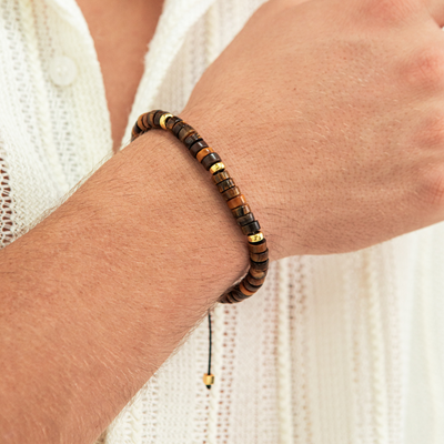 Alexander Lynggaard Tiger Eye Heishi Braided 6mm B00202