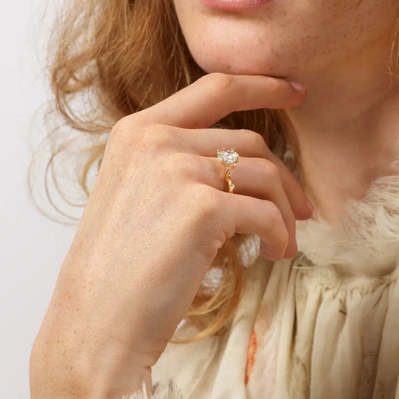 OLE LYNGGAARD COPENHAGEN Nature Solitaire ring A2785-435