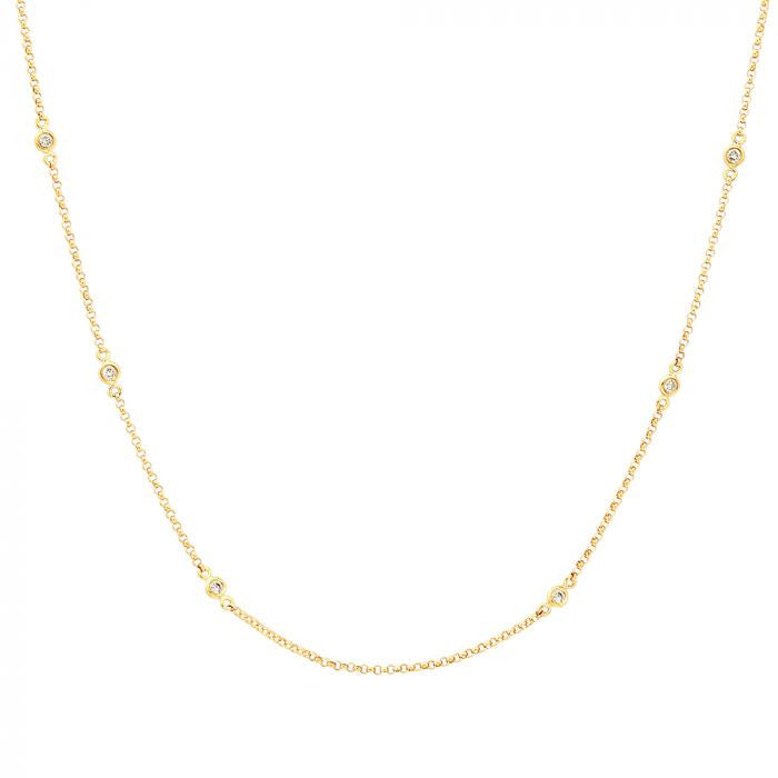 Nuran Zoe halskæde 0,175ct V1002