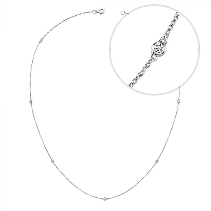 Nuran Zoe halskæde 0,175ct V1002H