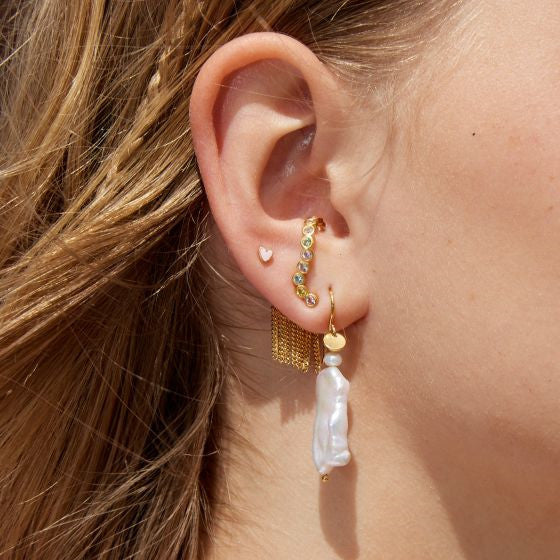 STINE A Jewelry Petit Love Heart ørering 1181-02-Lightpink