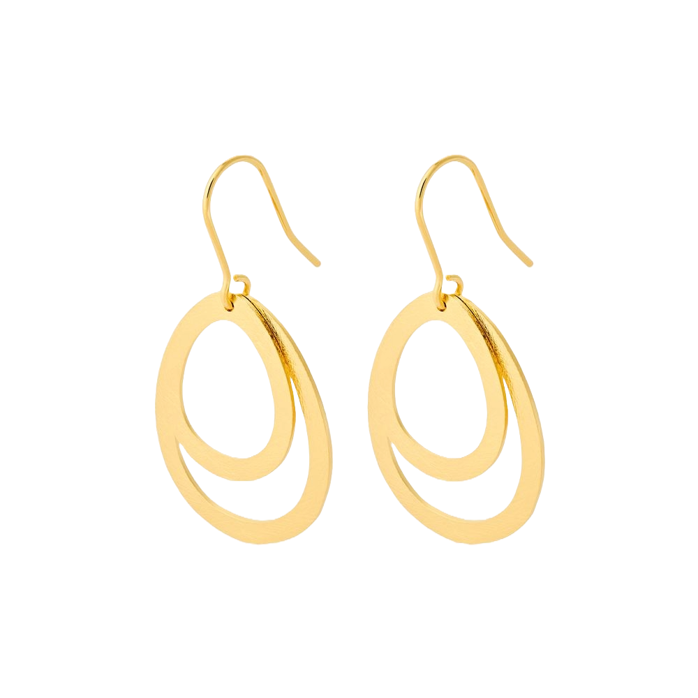 Pernille Corydon Small Double Drops øreringe E-156-GP