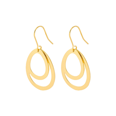 Pernille Corydon Small Double Drops øreringe E-156-GP