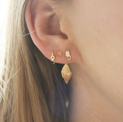 STINE A Jewelry Petit Love Heart ørering 1181-02-CORAL
