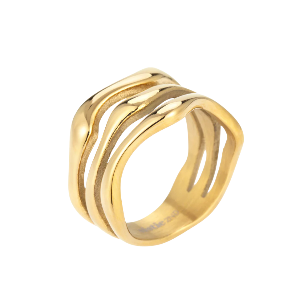 Sistie2ND Wavy ring ZX4016GS