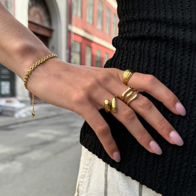 Sistie2ND Wavy ring ZX4016GS