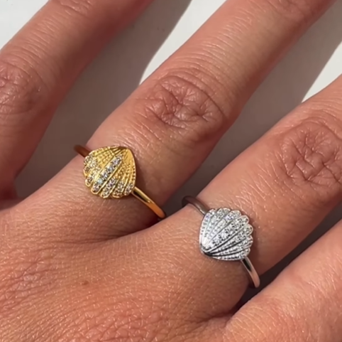 STINE A Jewelry Vintage Shell ring 4051-00