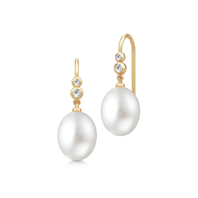 Julie Sandlau Perla øreringe HKS811 GD WH PL CZ