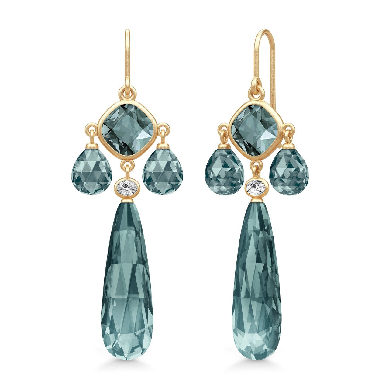 Julie Sandlau Ofelia Chandeliers øreringe HKS822 GD MD CR CZ